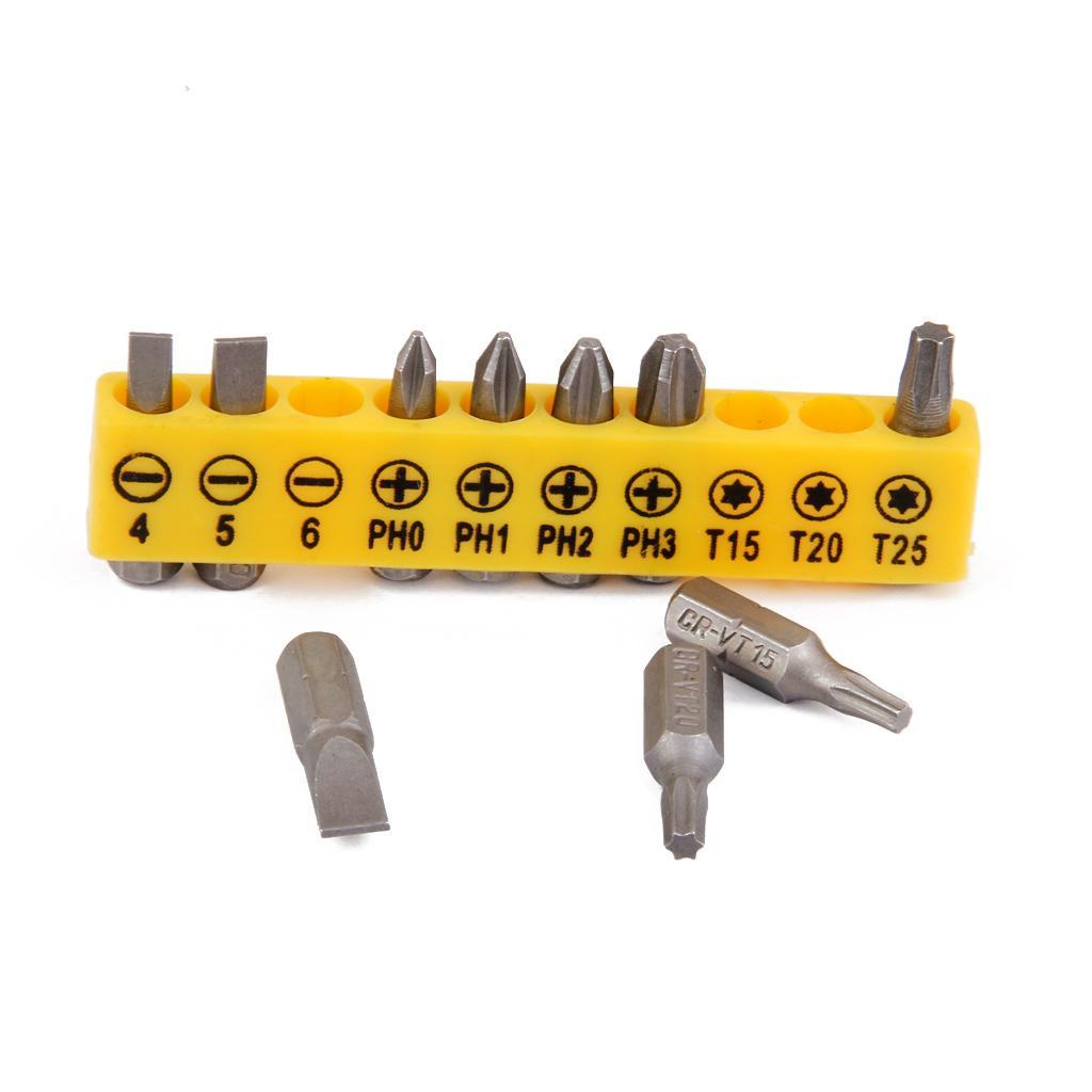 10pcs Bit Set for DC Electric Security Screws