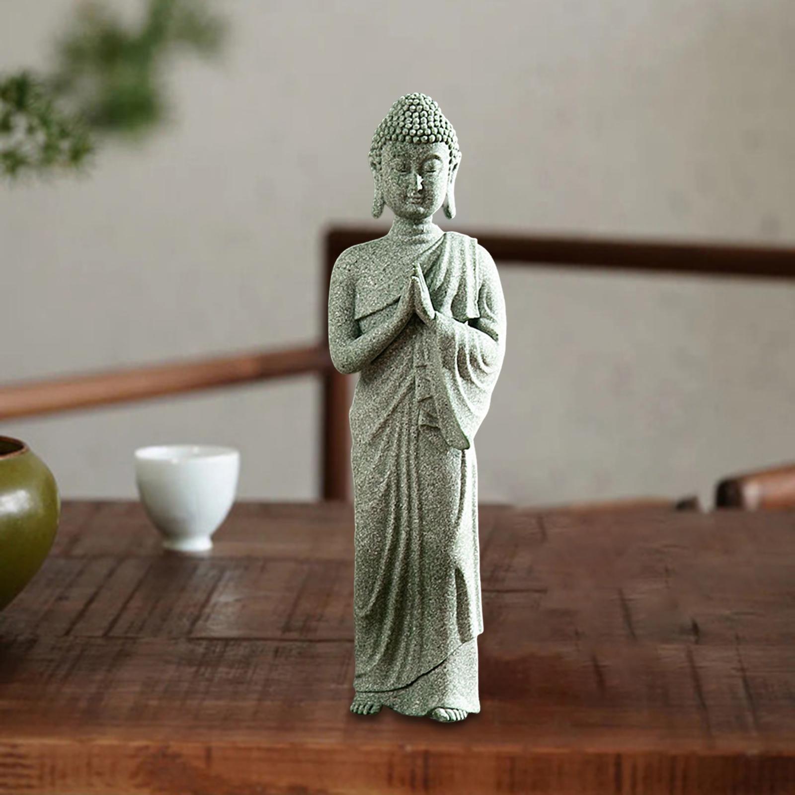 Buddha Statue Meditating Figurines Home Collectible Sculpture