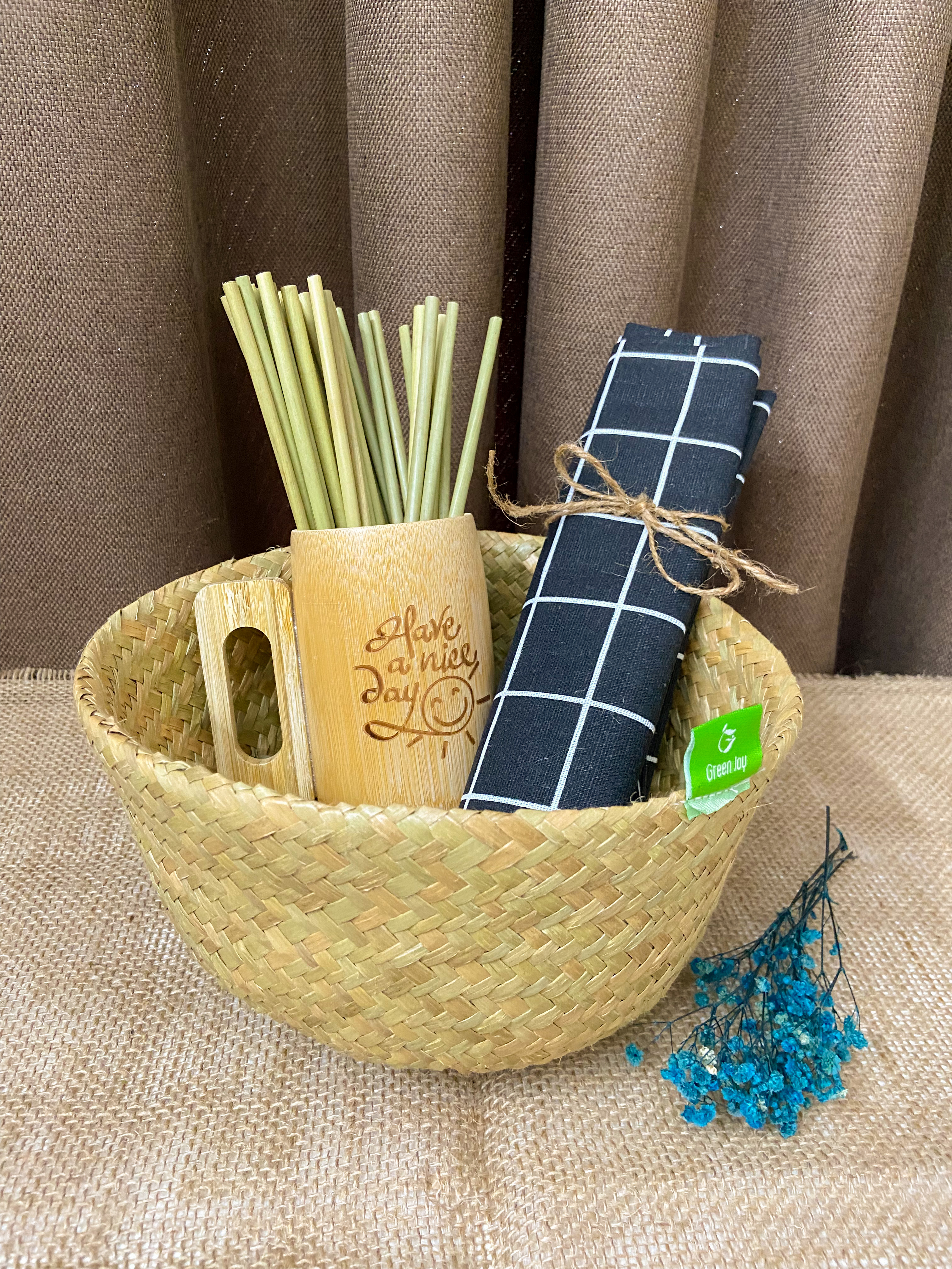 Giỏ chậu cây cỏ bàng - Green Joy