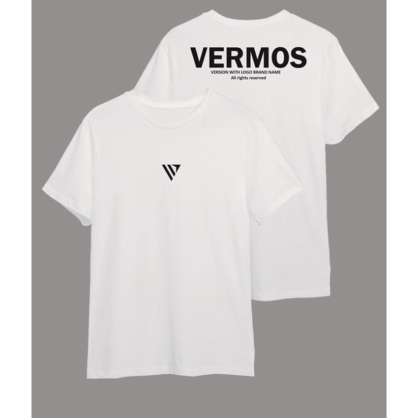 Áo Thun Vermos Icon Logo Brand Name Tee White