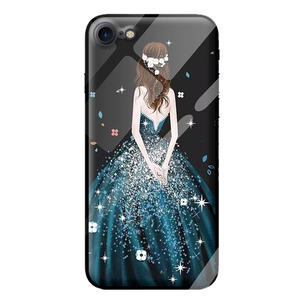 Ốp kính cường lực cho iPhone 8 mẫu công chúa 8 - Hàng chính hãng