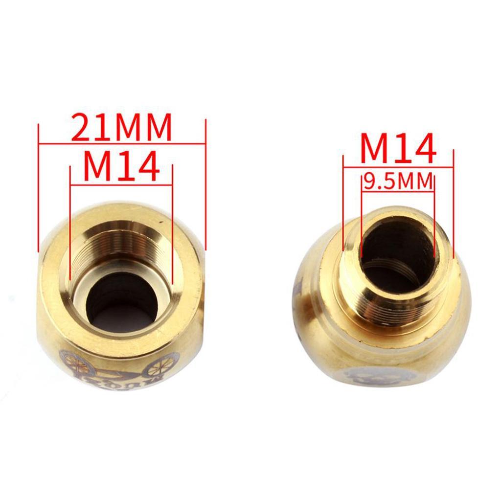 2-3 of Pair Bike Pedal Extender Adapters Extension Screws