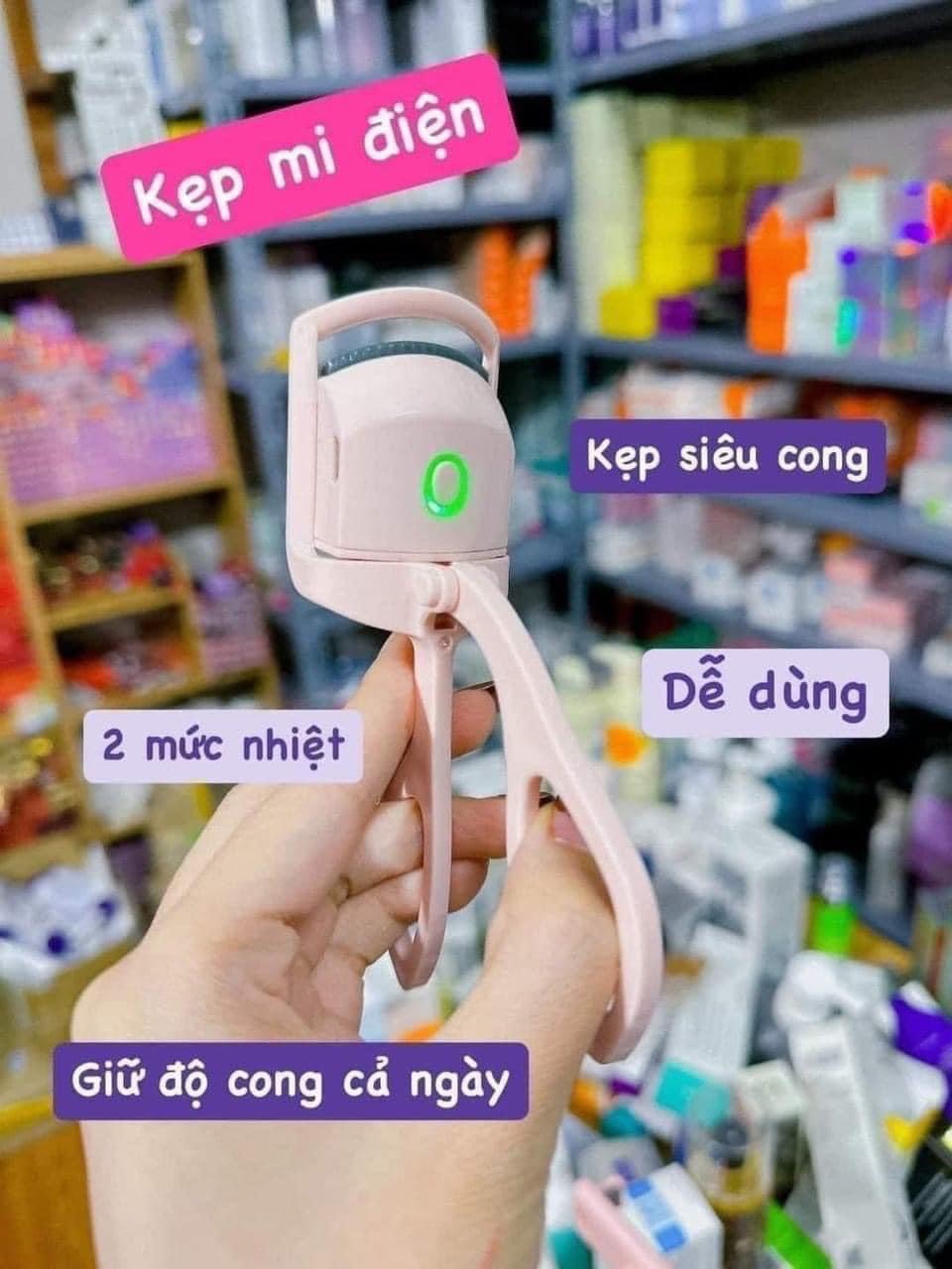 Máy uốn mi điện. Kẹp mi điện. Máy uốn mi nhiệt siêu cong và cong lâu gấp 10 lần kẹp uốn mi thông thường