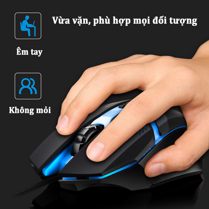 Chuột chuyên dụng cho game thủ quang Led có dây K2