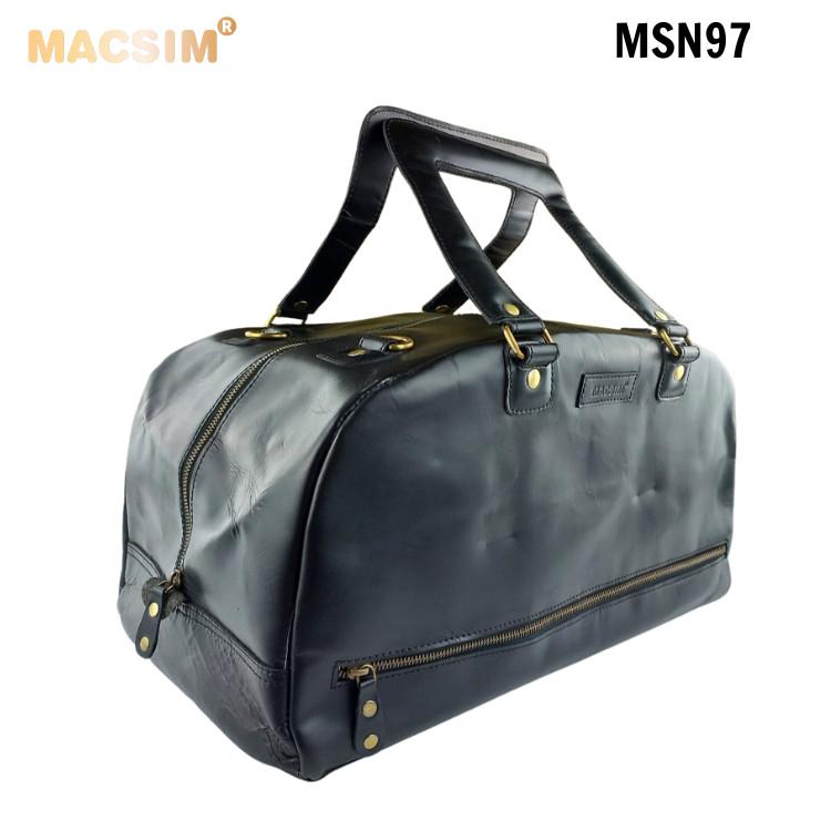 Túi da cao cấp Macsim mã MSN97 màu đen
