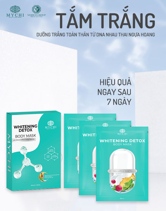 Tắm trắng Mychi whitening Dotex Body Mark