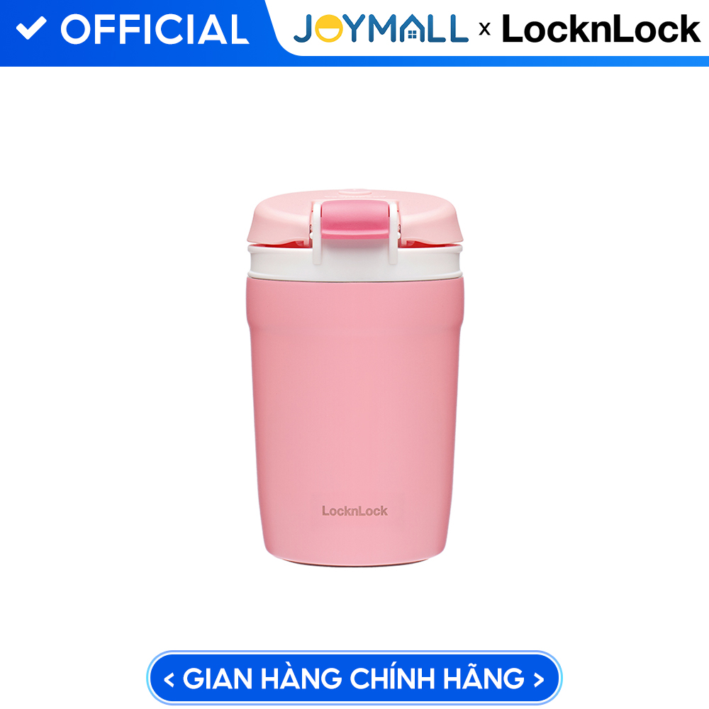 Bình giữ nhiệt LocknLock Dual One Touch Tumbler 320ml LHC3276, Hàng chính hãng, kèm ống hút - JoyMall