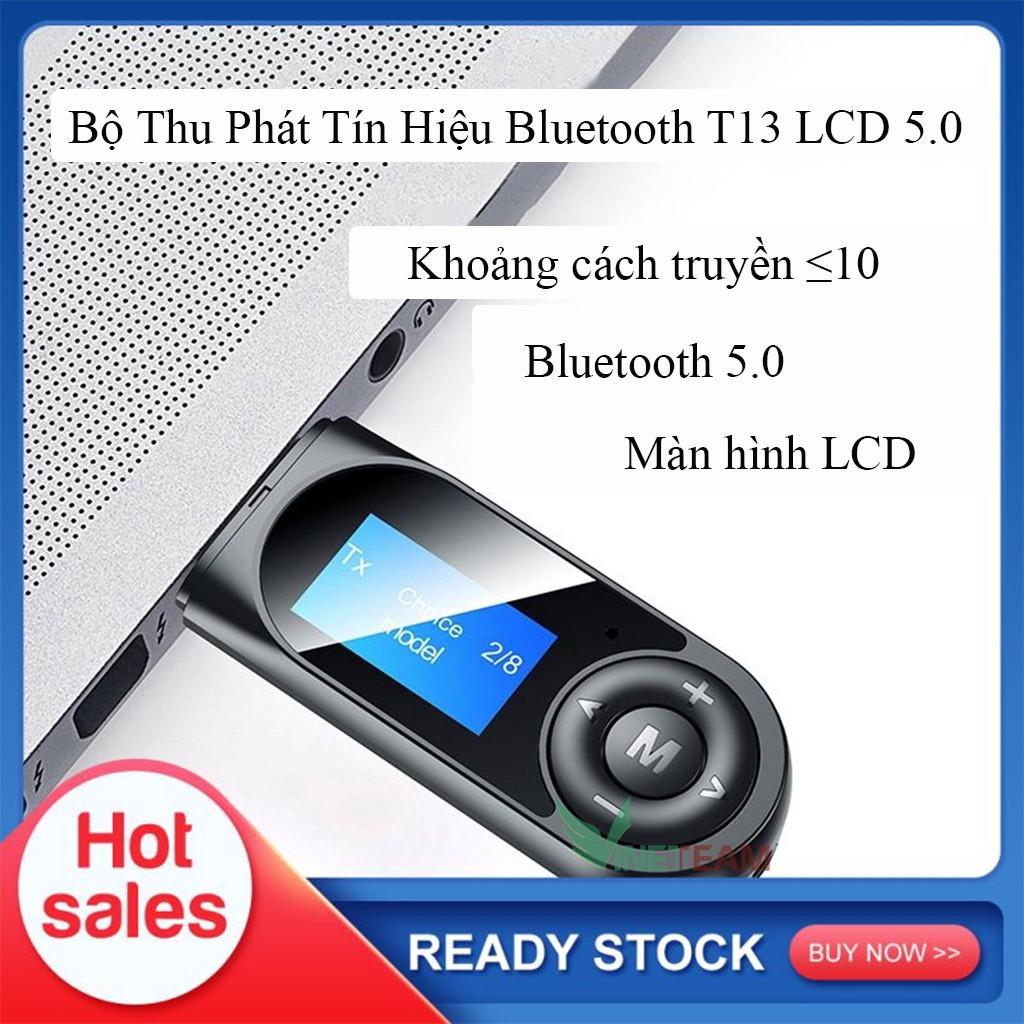 Bộ Thu Phát Âm Thanh Lcd T13 Usb Bluetooth 5.0 3.5mm -dc4352