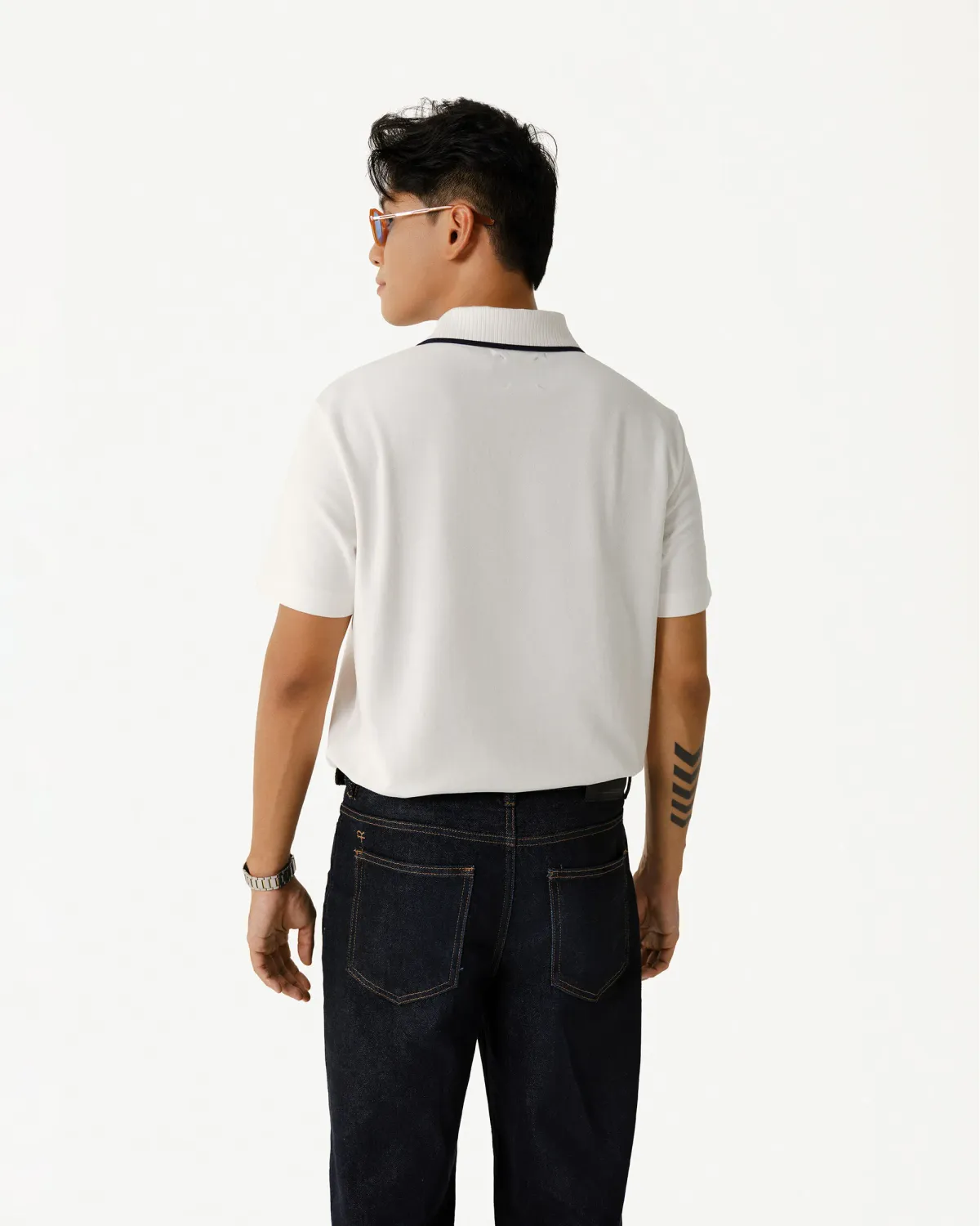 Áo polo ngắn tay nam S.Café phối cổ Form Fitted - RT 10S25POL004 | ROUTINE CÀ MAU