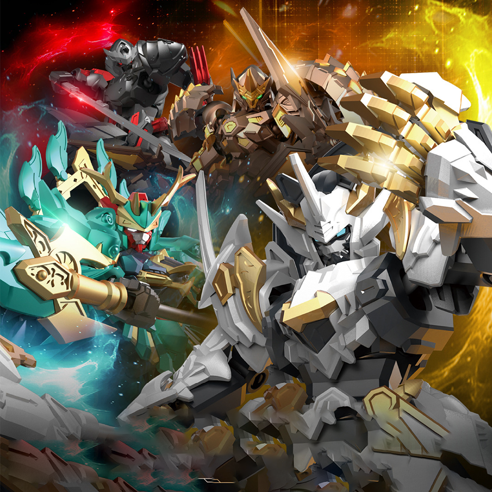 Đồ Chơi Lắp Ráp Model Kit Nhân Vật Ngẫu Nhiên 7 Trong 1 - Sembo 900019