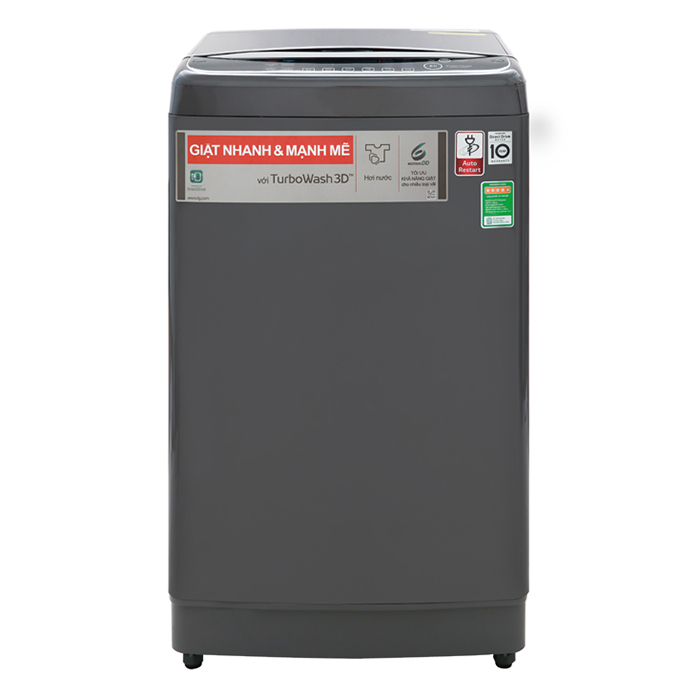 Máy Giặt Cửa Trên Inverter LG TH2113SSAK - Đen - Hàng Chính Hãng