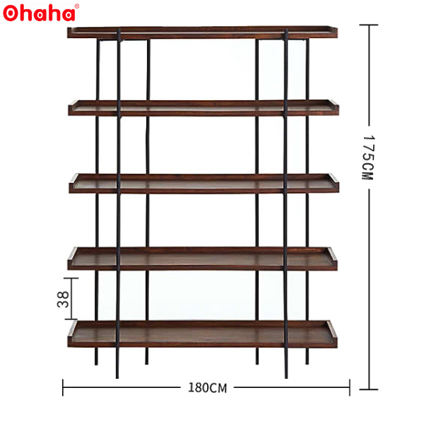 KỆ TRANG TRÍ PHÒNG KHÁCH THIẾT KẾ SANG TRỌNG OHAHA - KTT018