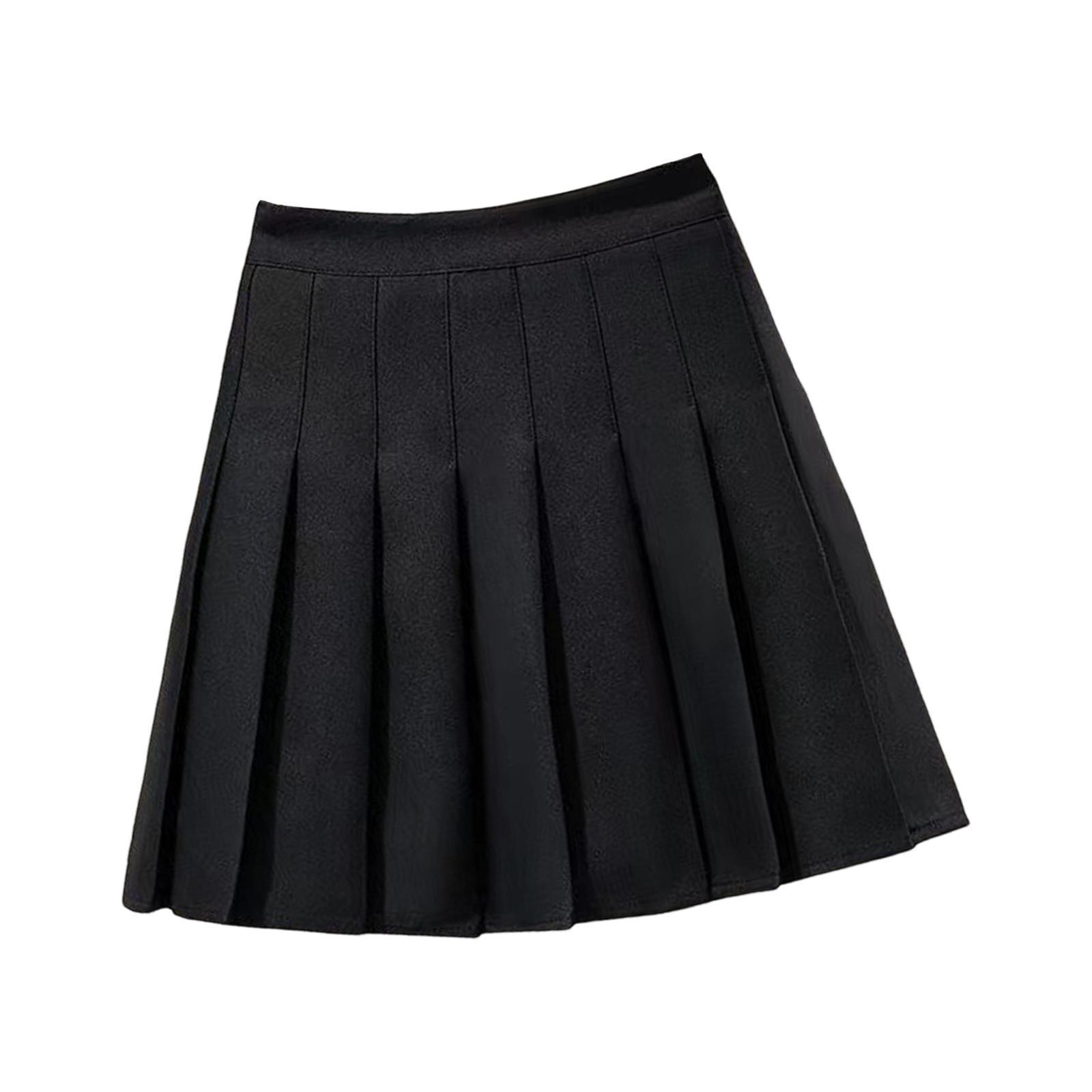 Women's Pleated Skirt, High Waisted A Line Skirt with Shorts, School Uniform Skirts, Comfortable Casual Mini Skirt Tennis Skirts for Golf