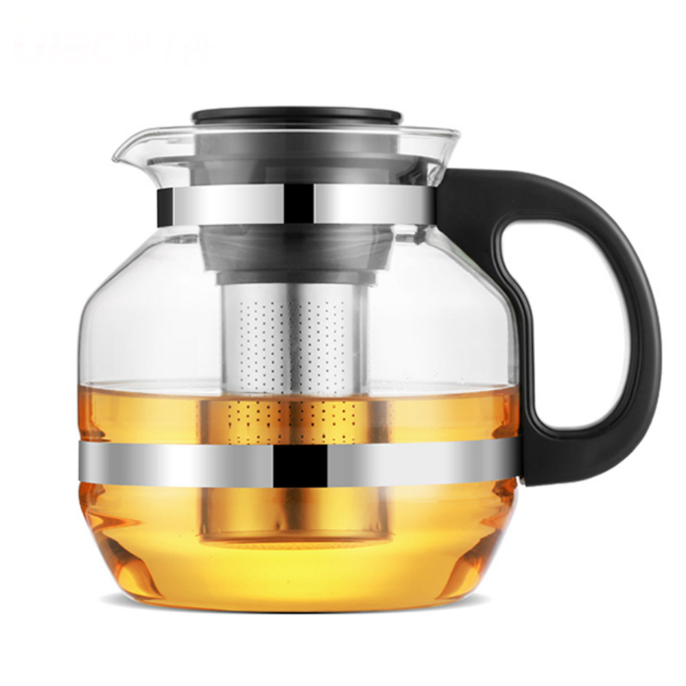 Bình Trà Thuỷ Tinh Cao Cấp Dung Tích 1600ML , Lõi Lọc Inox 304 - Giao Mẫu Ngẫu Nhiên