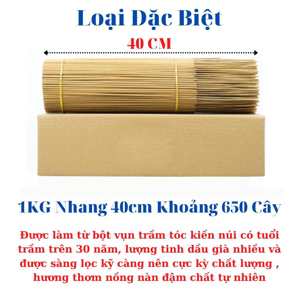 Nhang Trầm Hương Tự Nhiên MỘC MIÊN Đặc Biệt - 40 CM - 1 KG - Sạch 100% - Mùi Thơm Dịu Nhẹ - Thân Thiện Với Mọi Gia Đình