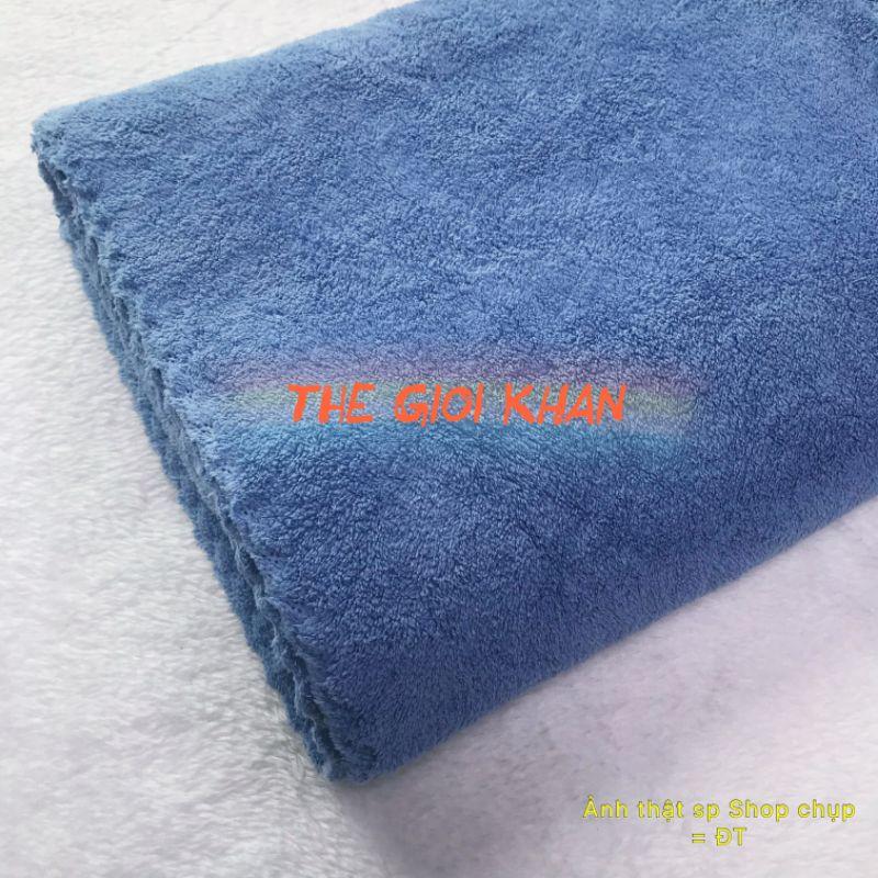Khăn tắm dành cho cả nam và nữ khổ 140x70 - khăn tắm nhung san hô siêu thấm