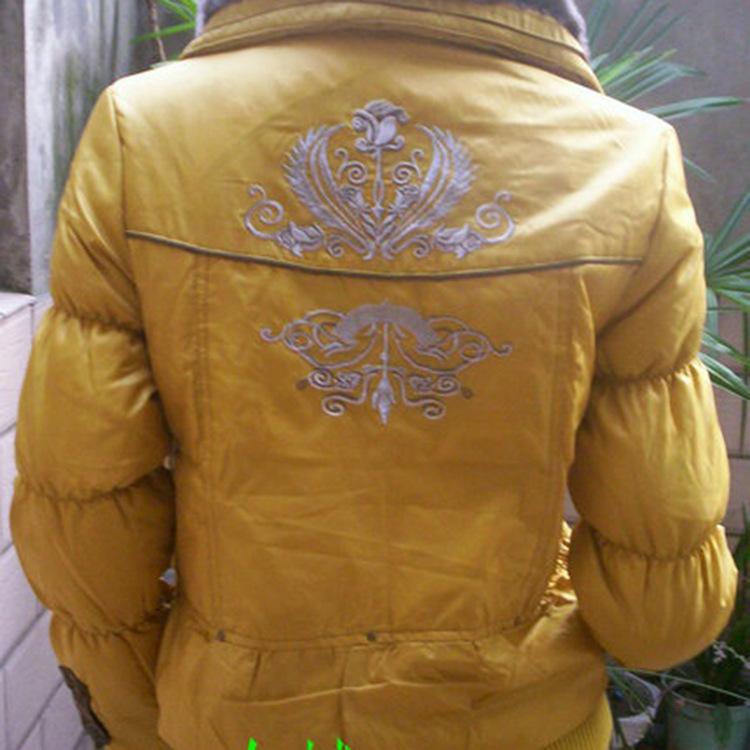 Giao hàng nhanh Jinyue JB833 áo khoác ngắn nhiều màu xử lý đơn lớn áo khoác lông thỏ cổ áo len nữ để cung cấp