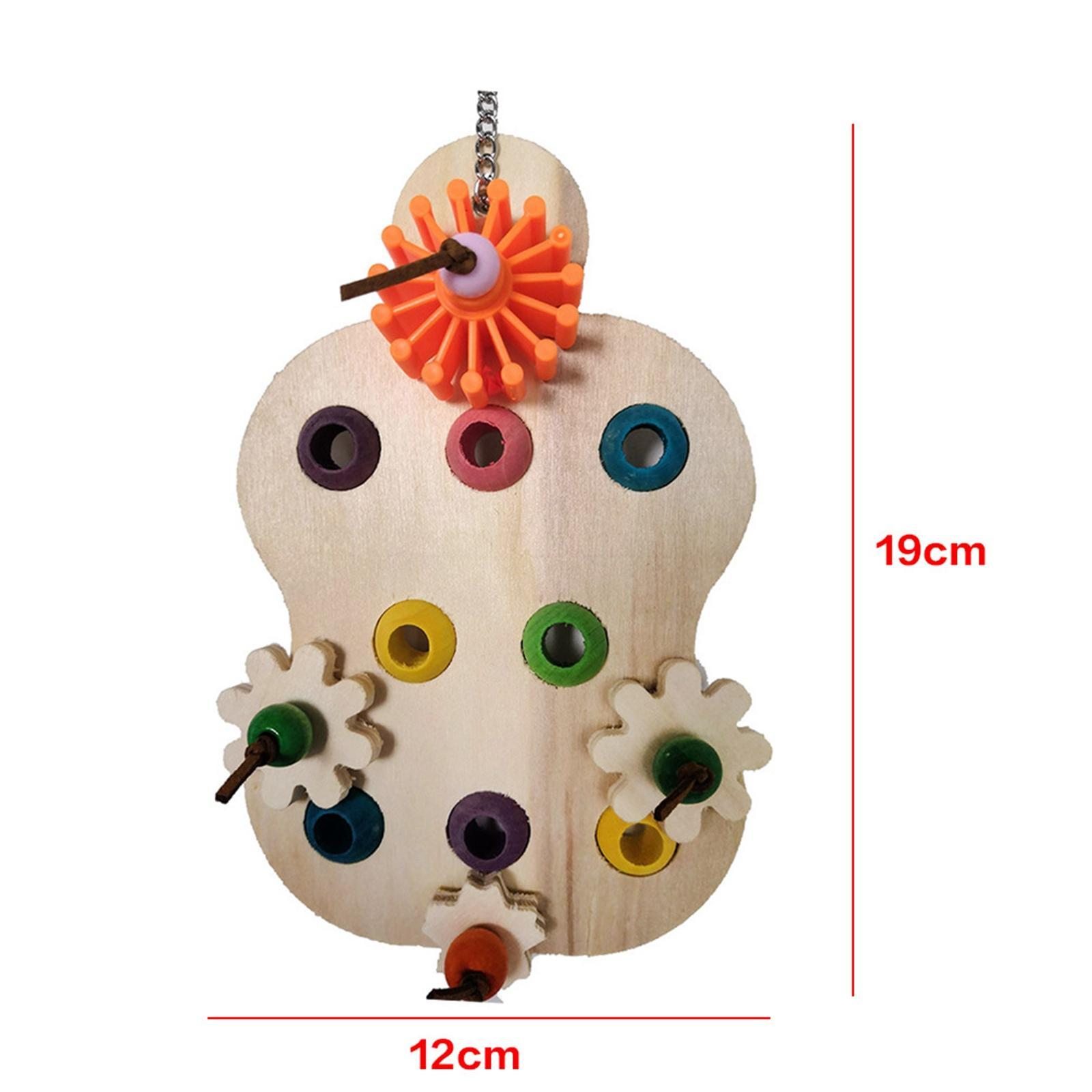 Pet Parrot Chewing Toys Wood Accessories Bird Nest Hanging Toys Parrot Molar Toy Bird Cage Bite Toy Bird Toys for lovebird Budgie Conures