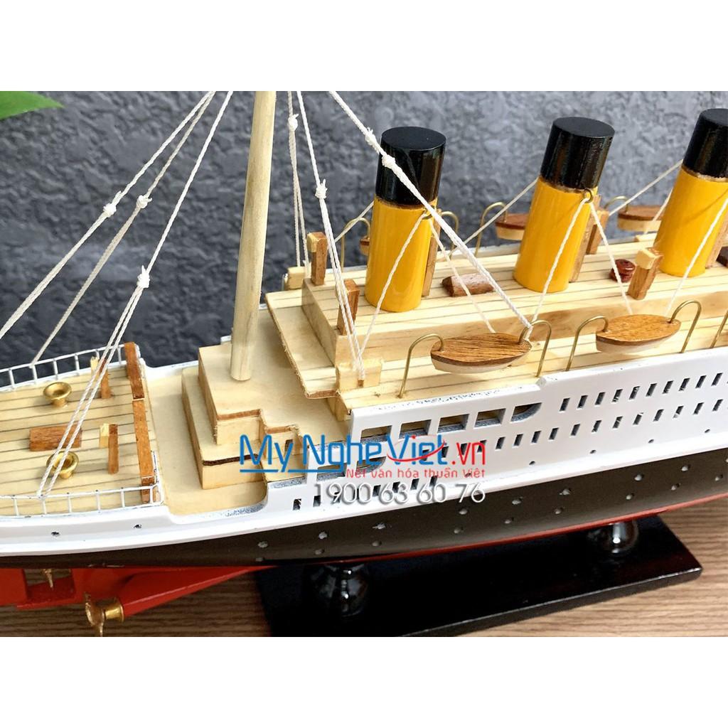 Mô Hình Tàu thuyền- Du thuyền Titanic thân 40cm Mỹ Nghệ Việt MNV-TB11