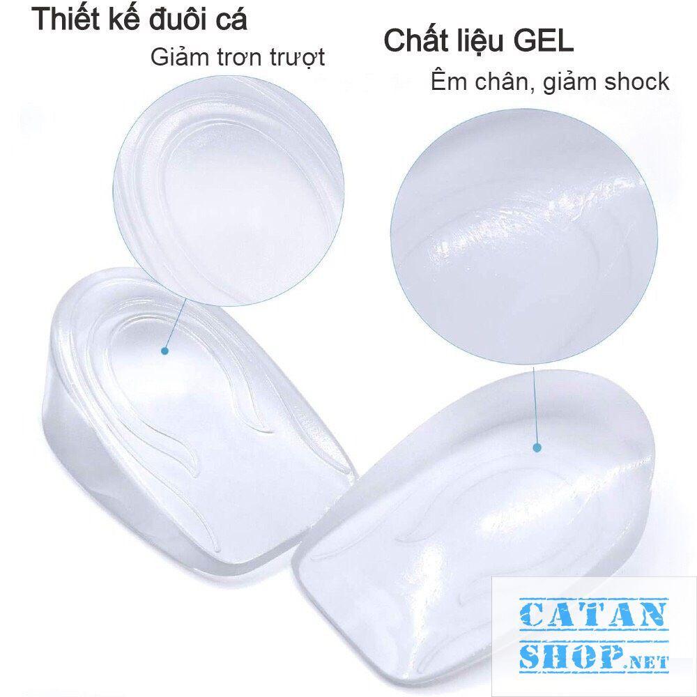 Lót đế giày tăng chiều cao 3CM silicon đúc nguyên khối siêu êm ái, an toàn GD192-TCCDuc