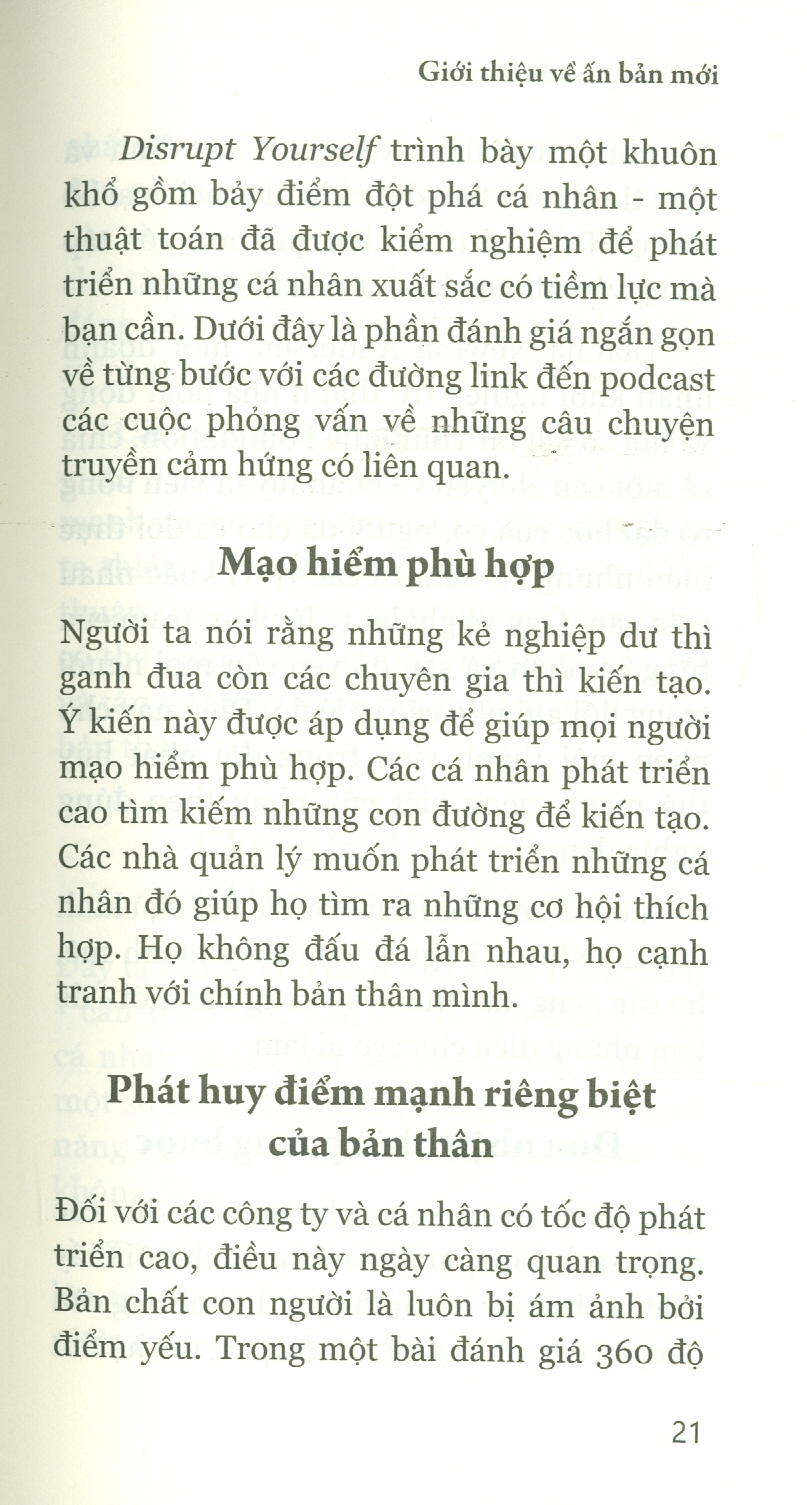 Đột Phá Bản Thân (Disrupt Yourself) - PACE Books
