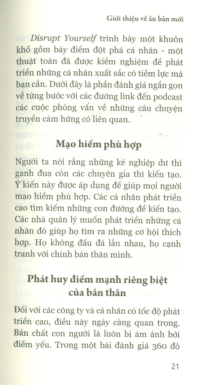 Sách PACE Books - Đột phá bản thân (Disrupt Yourself)