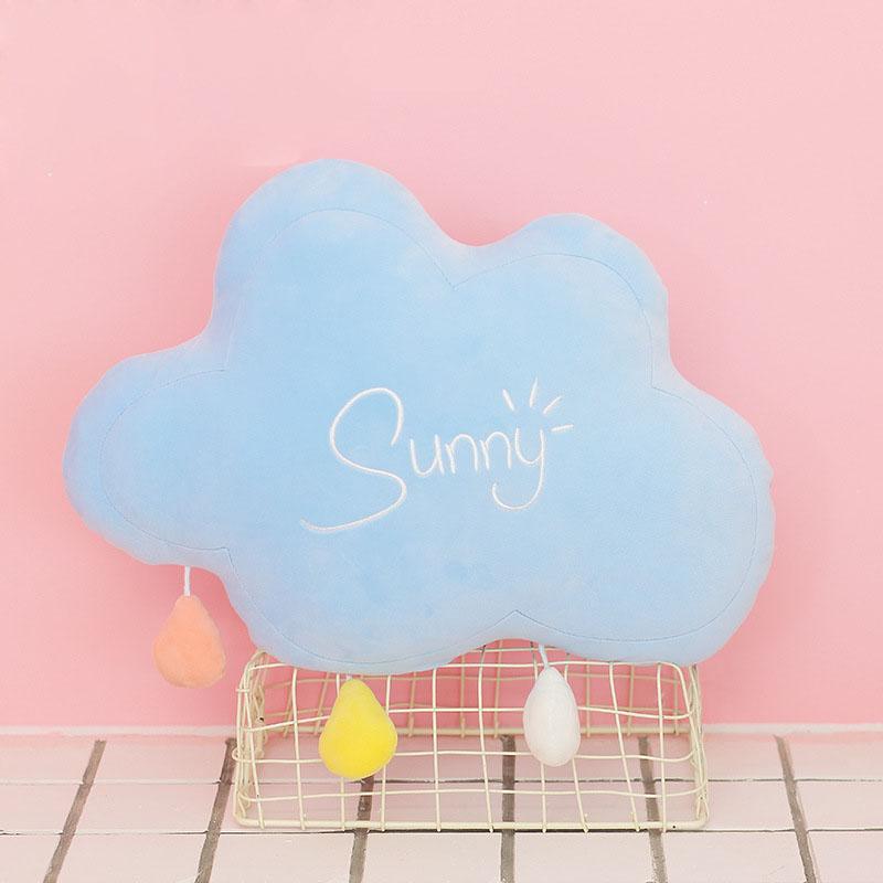 Sang Trọng Bầu Trời Gối Cầu Vồng Mặt Trăng Mây Gối Trẻ Em Trang Trí Phòng Ghế Trang Trí Miếng