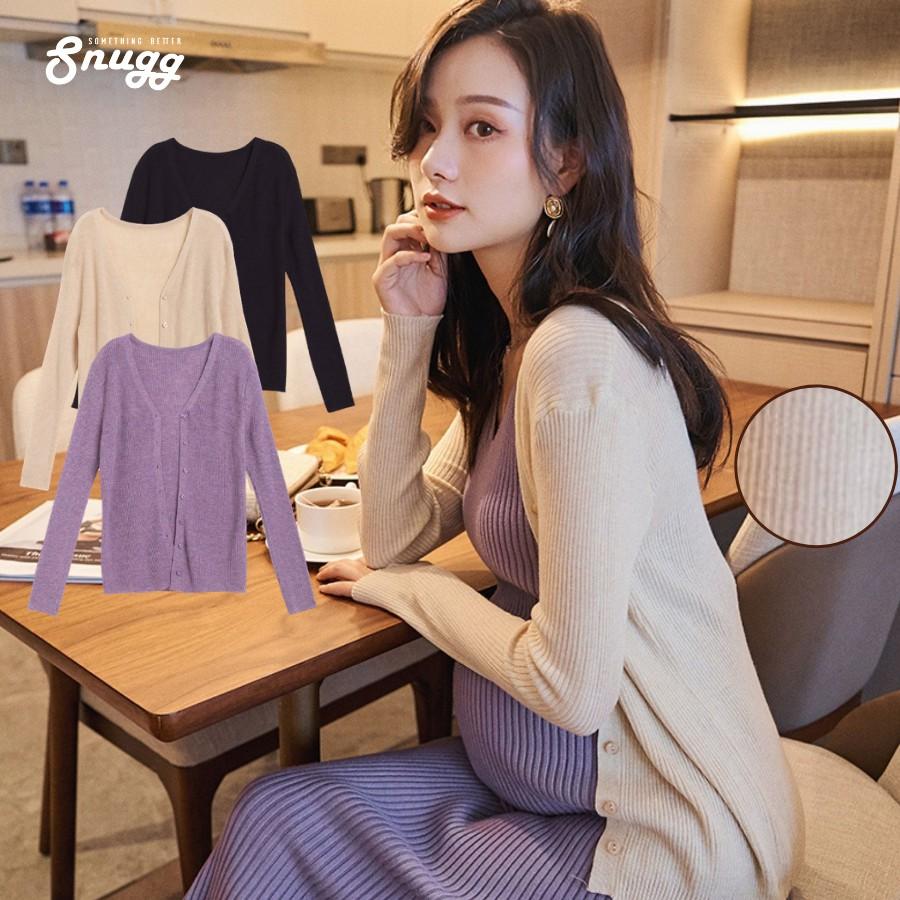 Áo cardigan sơ mi dệt kim 4 mùa -150gr- Snugg