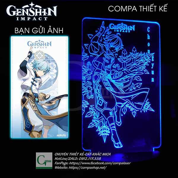 Đèn Ngủ Genshin Impact Chongyun Type 01