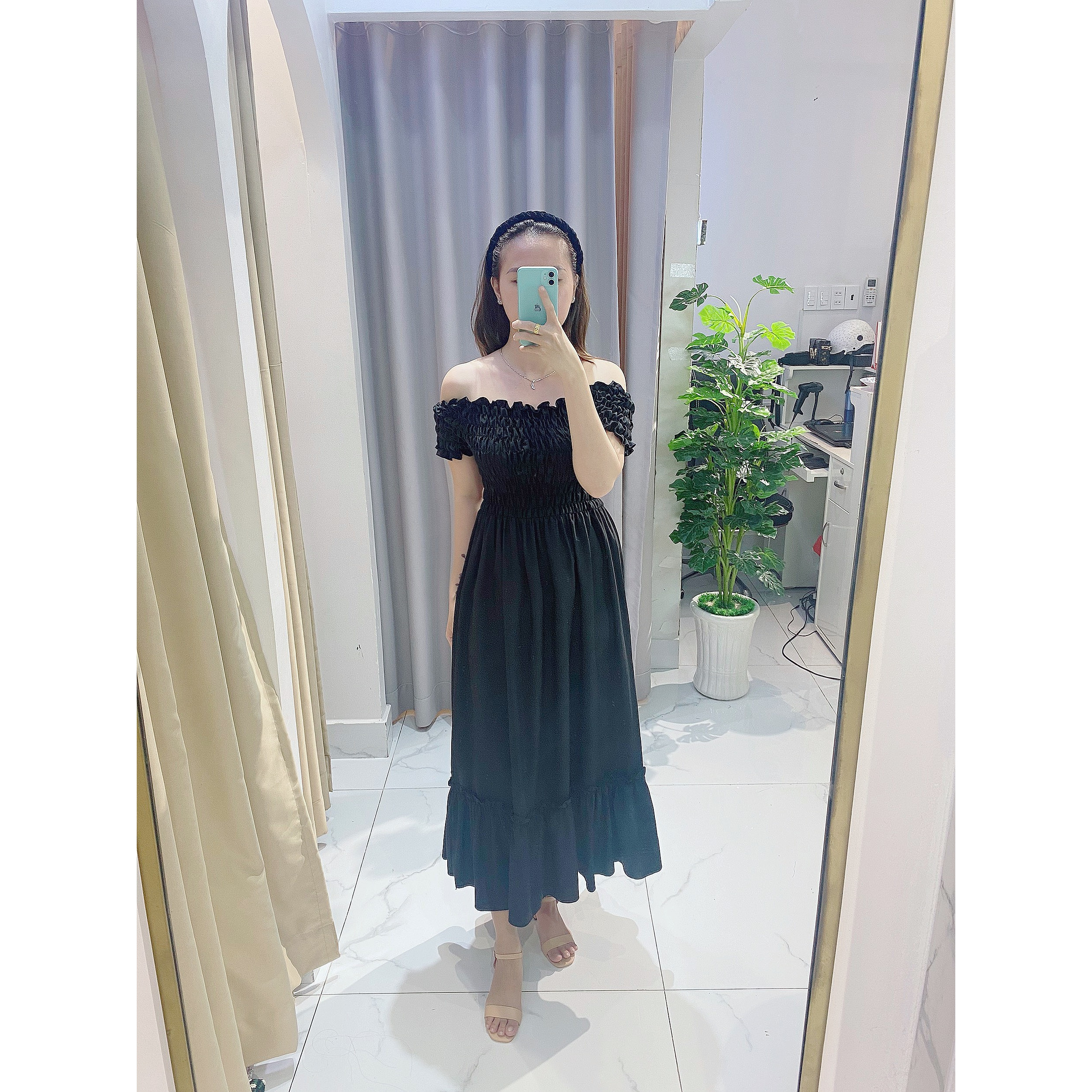 Váy nữ thời trang tiểu thư tiệc cưới,bộ váy đầm dài công chúa , dáng dài maxi V001