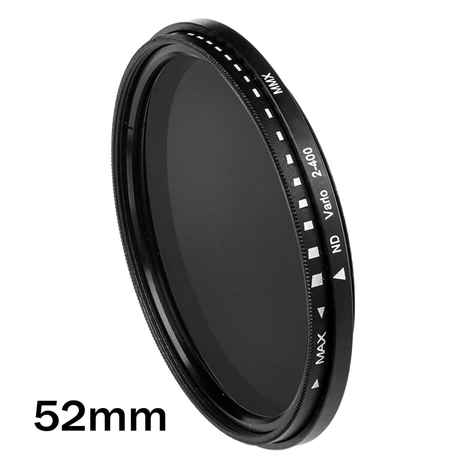 2 Pcs ND2 to ND400 Slim Fader Variable Adjustable ND Filter Optical Glass