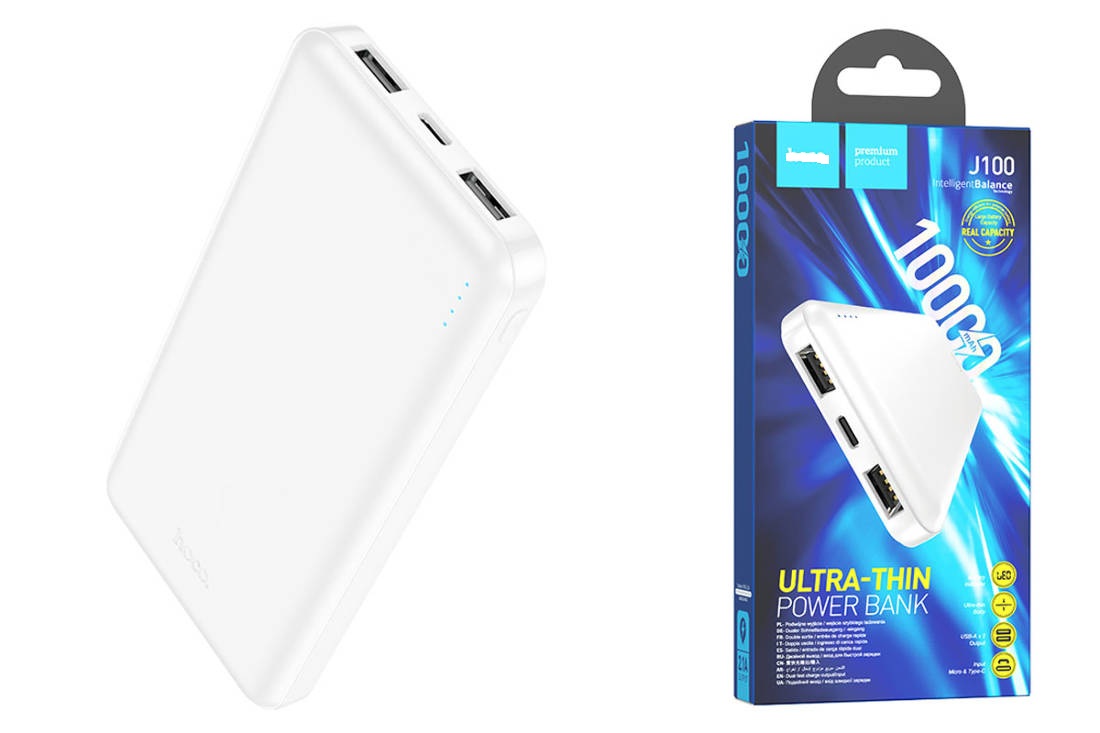 Pin Sạc Dự Phòng  J100, Dung Lượng 10.000mAh