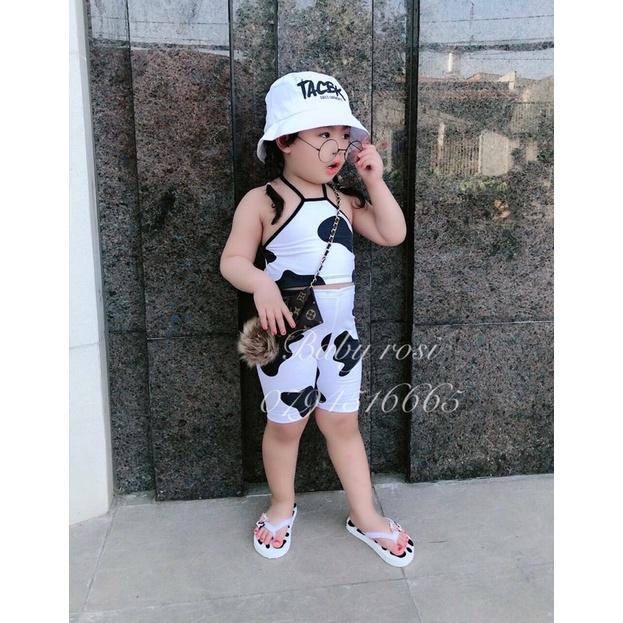 Quần leging lửng bò cho bé