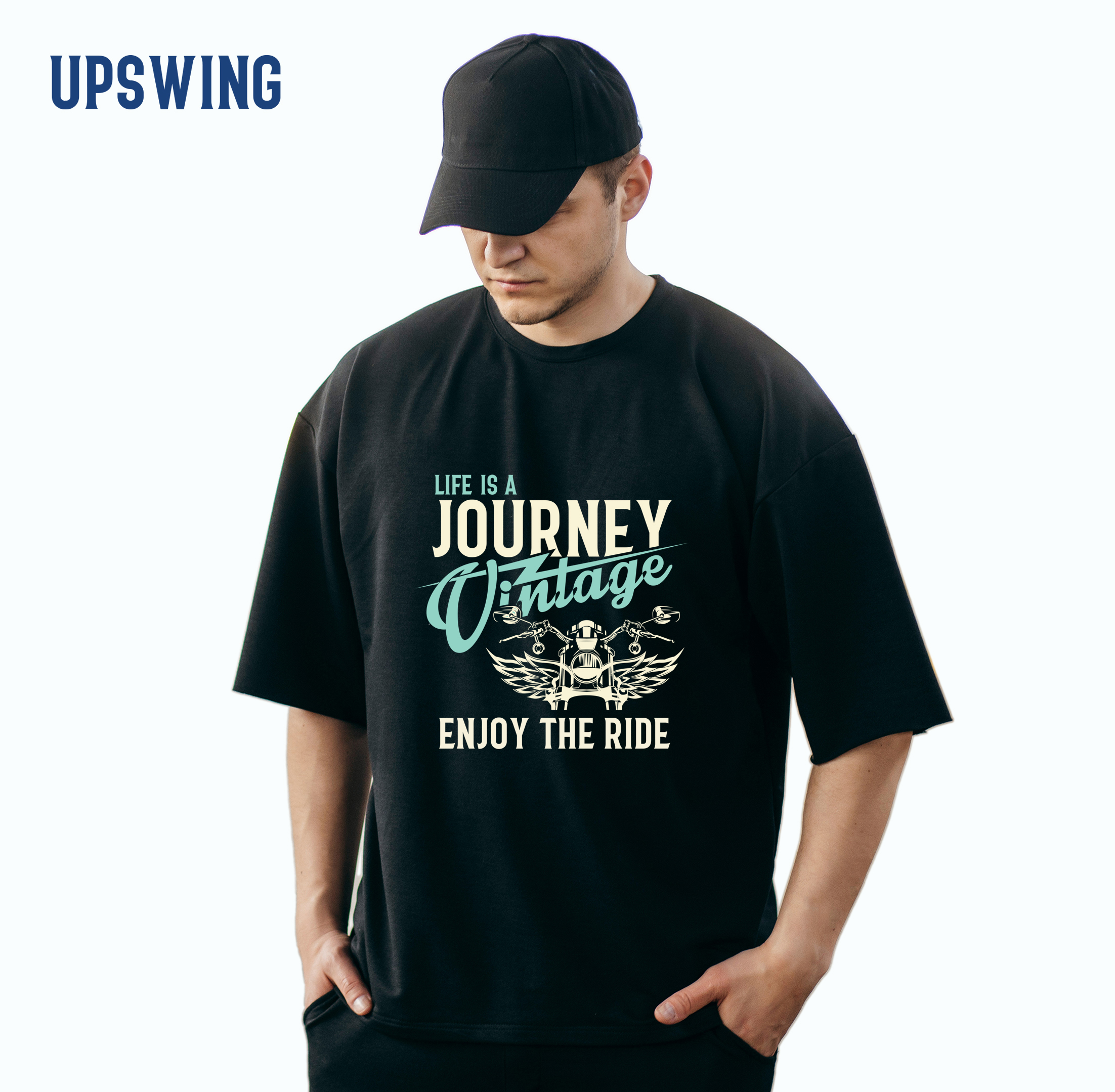 Áo thun unisex cao cấp UPSWING oversize - Journey