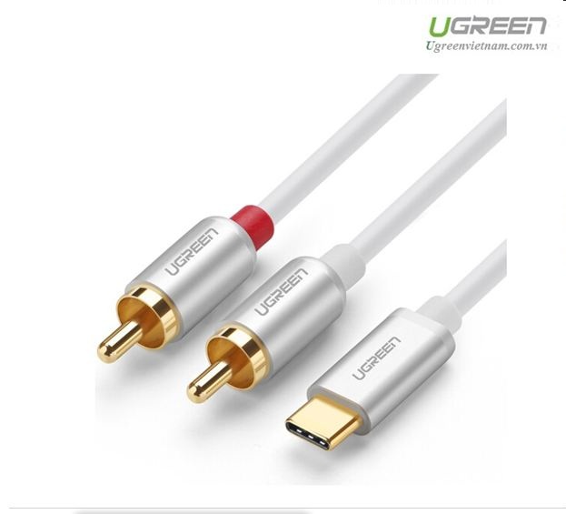 Cáp USB Type C sang RCA dài 1M Ugreen 30734-Hàng Chính Hãng