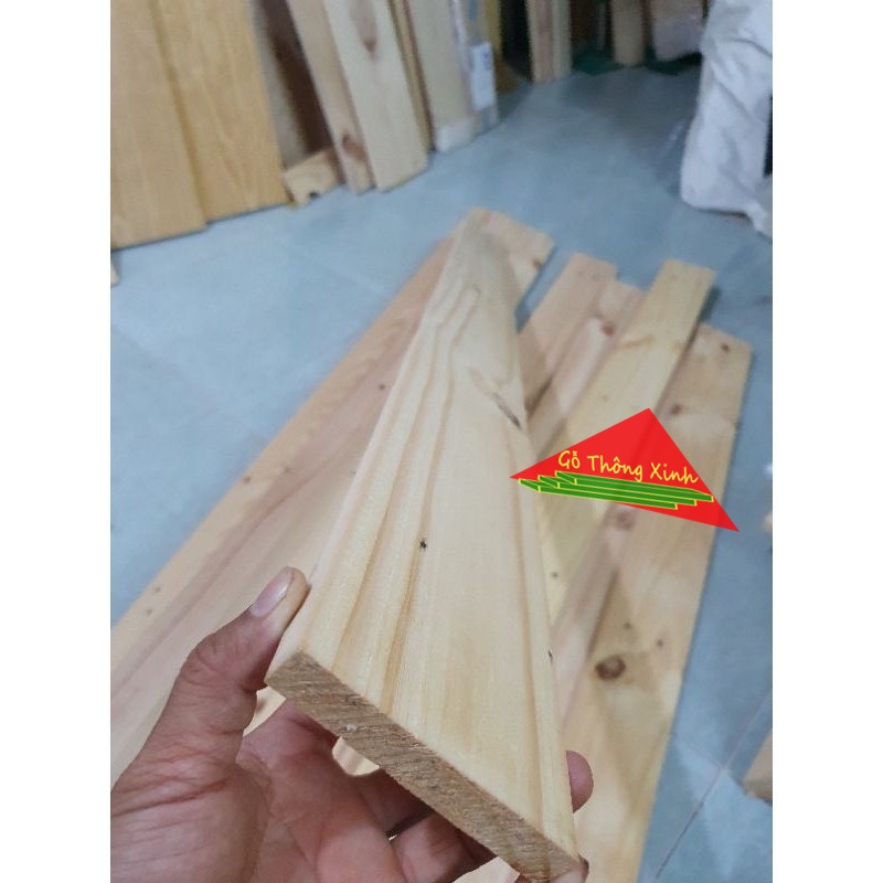 Bó 5 thanh gỗ thông pallet 1m2 rộng 9.5cm dày 1.5cm đã bào láng đẹp 4 mặt đều cạnh phù hợp trang trí, đóng vật dụng, DIY