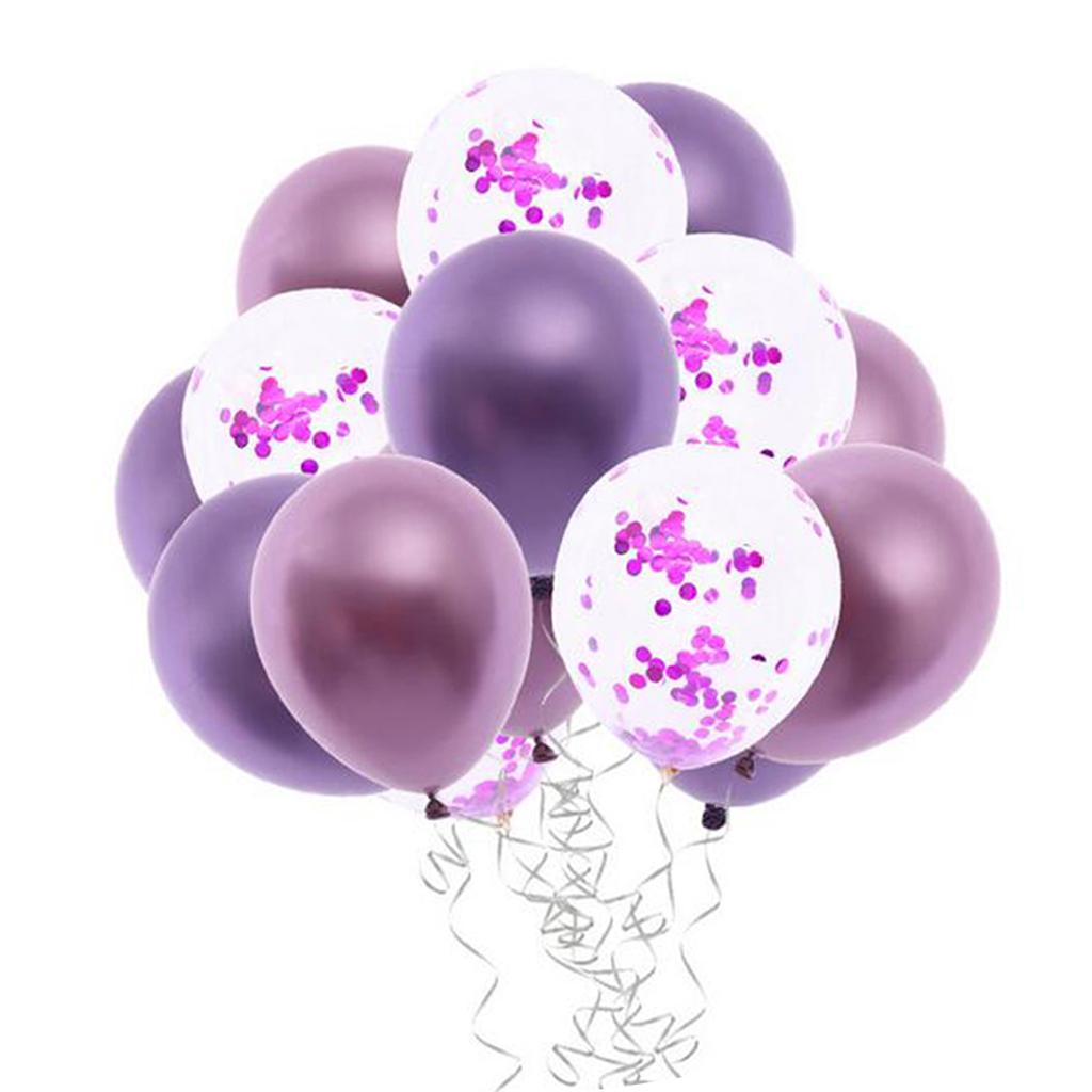 15pcs 12 inch Confetti Balloon Latex Balloon Wedding Party Birthday Decor A
