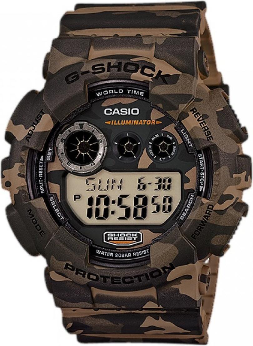 Đồng Hồ Nam Casio G Shock GD-120CM-5DR Dây Nhựa Quân Đội - Pin 7 Năm