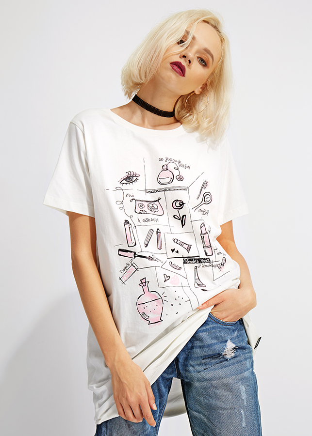 Đầm Thun Form Suông Lady Beauty - Kem