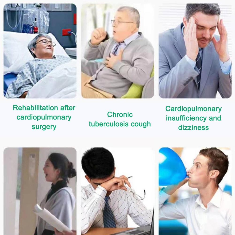 3 quả bóng Hơi thở Hệ thống đo hơi thở Huấn luyện Chức năng Trình tập thể dục để cải thiện Thiết bị phục hồi chức năng