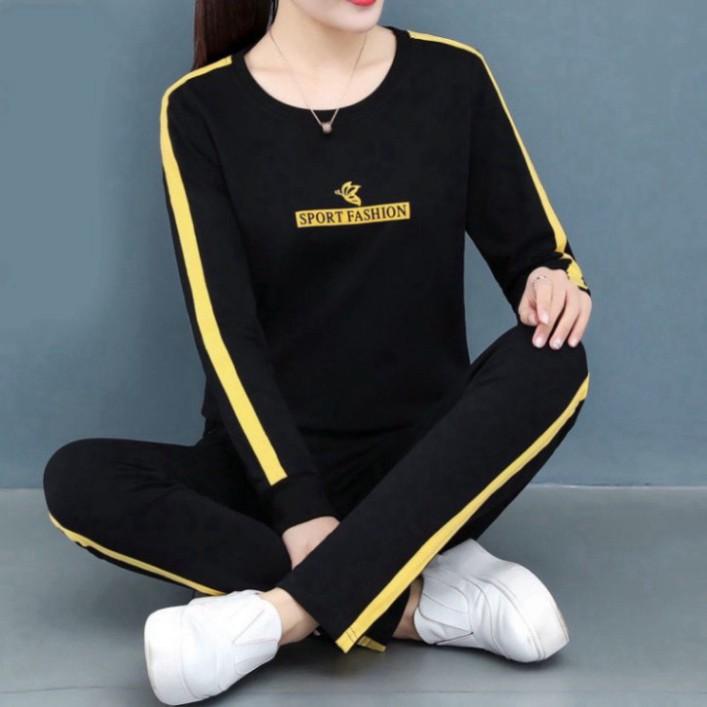 Bộ thể thao thu đông nữ chất xleo đẹp ấm áp, Giá cực tốt, đủ màu đủ size 45-85kg