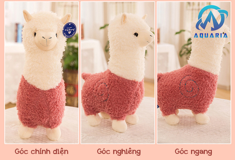 Gấu bông lạc đà Alpaca – Nhiều mầu - Size 28 cm – Quà tặng thú nhồi siêu dễ thương – Gối ôm cho bé ngủ ngon