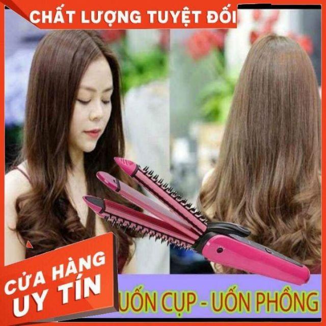 LƯỢC ĐIỆN NO.VA. 3 IN 1 ( LÀ TÓC - DẬP XÙ - LÀM XOĂN )