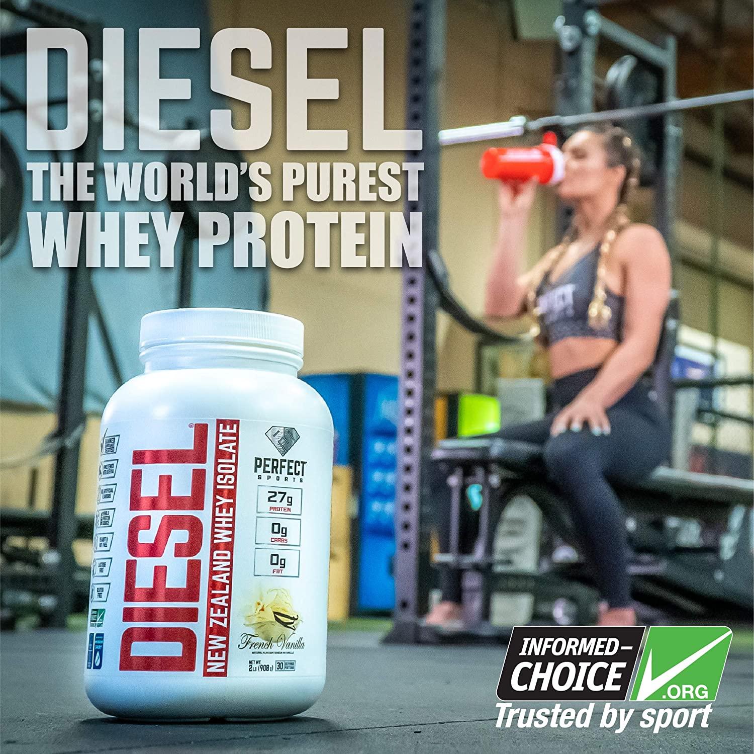 Diesel New Zealand Whey Protein Isolate 5Lbs - Sữa tăng cơ hỗ trợ giảm mỡ