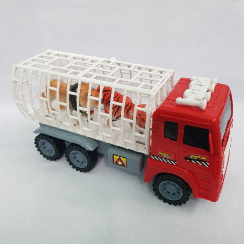 Xe thú đồ chơi bánh đà kèm thú