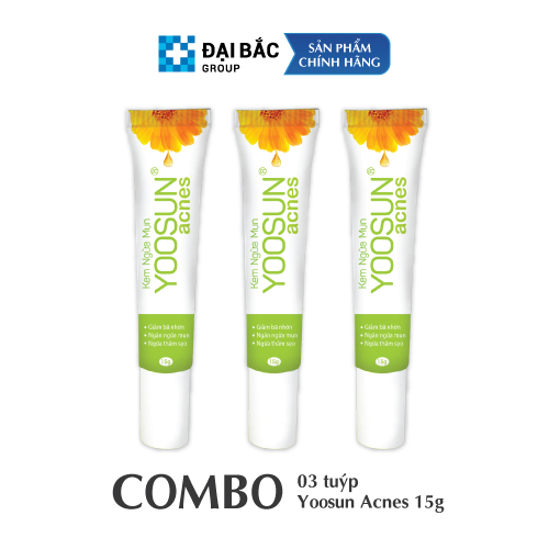 Combo 3 tuýp kem ngừa mụn YOOSUN ACNES 15g - XẸP MỤN NGAY, BAY THÂM SẸO