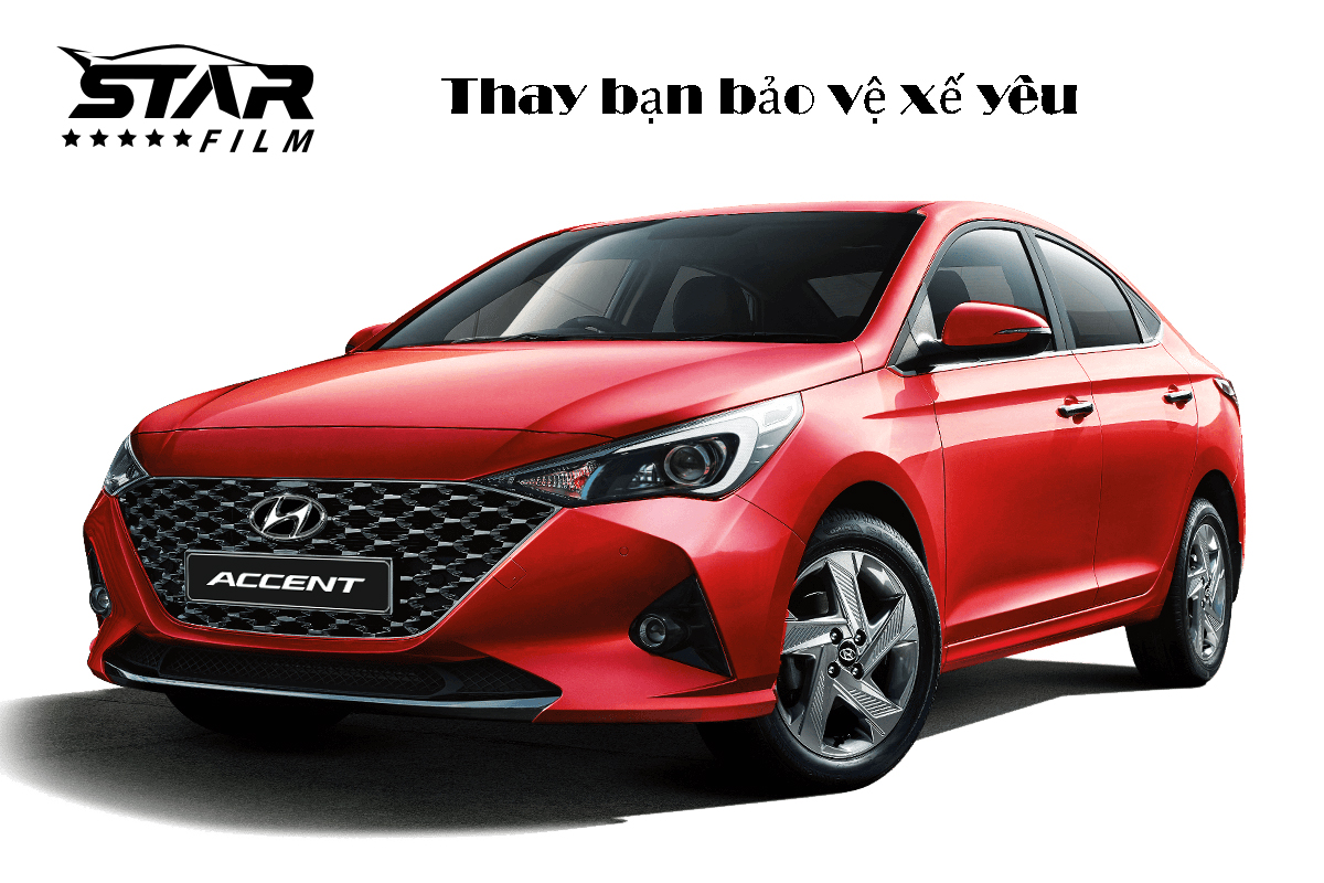 Hyundai Accent 2021 PPF TPU chống xước tự hồi phục STAR FILM