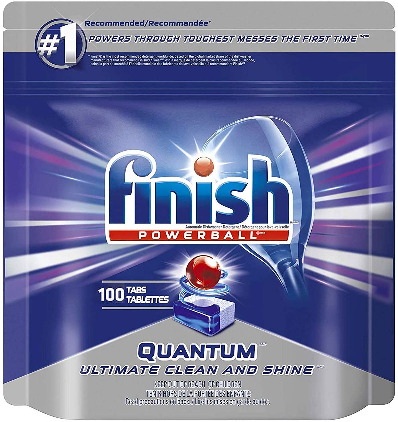 Viên rửa bát Finish Quantum Max 100 viên 14 in 1