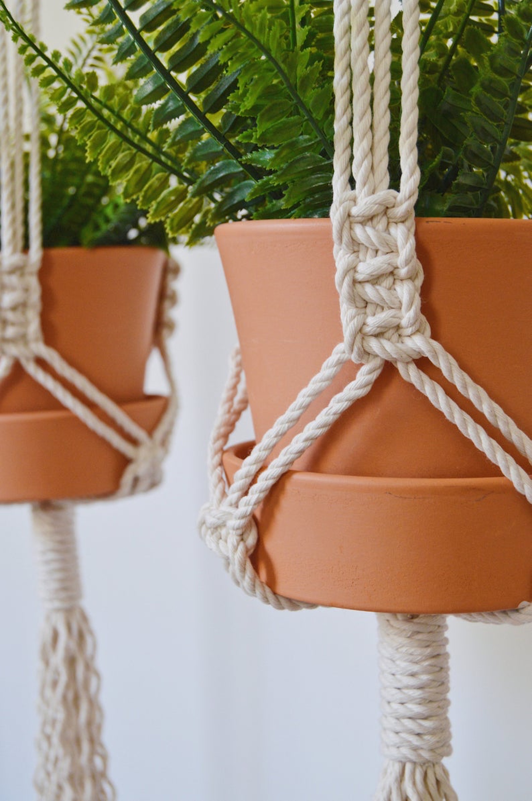 01 Dây treo trang trí chậu cây Macrame, phù hợp nhiều cỡ chậu, treo được chậu nặng . GTT22321
