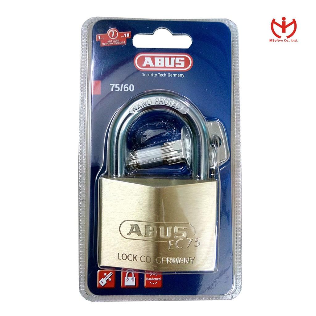 Khóa ABUS 75/60 thân đồng 60mm 4 chìa vi tính - MSOFT